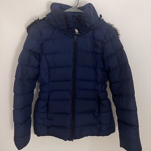 The North Face Women's Size M Gotham Jacket II 550‎ Down Winter Puffer Navy Blue